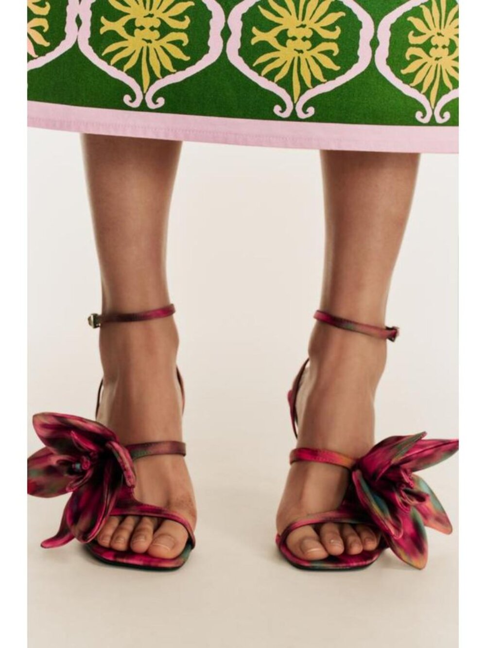 ZARA LIMITED EDITION FLORAL HEELED SANDALS 4304/710/060 - Picture 1 of 9